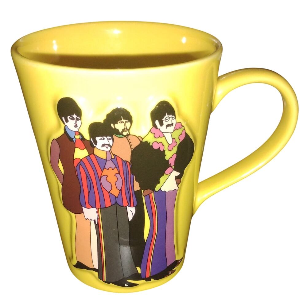 The Beatles Yellow Submarine 3D Raised Mug All You Need Is Love Vandor 2008